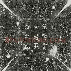 唐代 楷书墓志拓片《唐卢苹墓志》高清图片欣赏