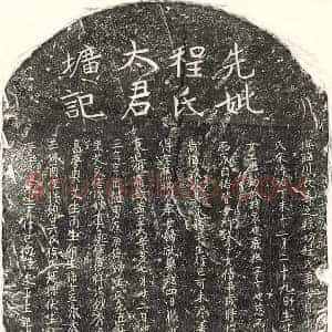 元代 正书墓志拓片《元程应祥母程氏墓志》高清图片欣赏