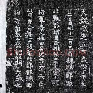 北朝 楷书墓志拓片《东魏田洛墓志》高清图片欣赏