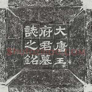 唐代 隶书 楷书墓志拓片《唐王希价墓志》高清图片欣赏