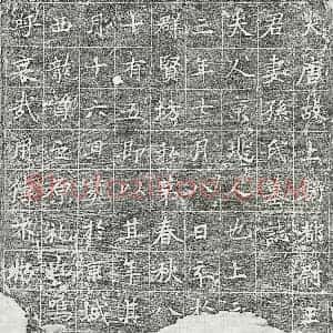 唐代 楷书墓志拓片《唐王君妻孙氏墓志》高清图片欣赏