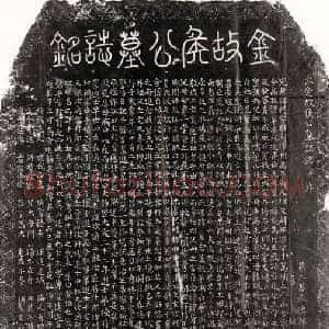 金代 篆书 楷书墓志拓片《金侯随墓志》高清图片欣赏