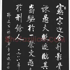 启功书法作品欣赏韩文公祠感题一首