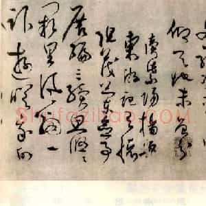 张弼草书欣赏《题水月轩手卷》