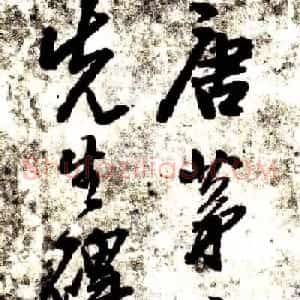张从申书法拓本《李玄靖碑》附跋