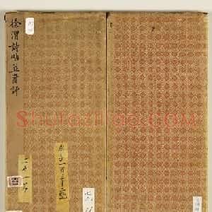明代徐渭行书诗帖并书评册