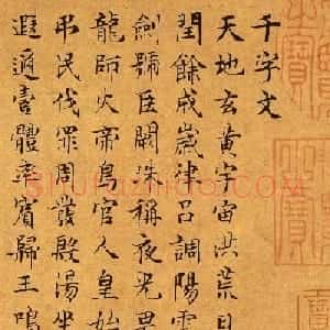 大书法家文徵明66岁小楷千字文