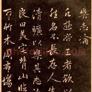 赵孟頫行书书法欣赏《乐志论》