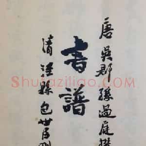 费新我书法册页欣赏《书谱》