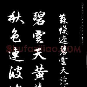 赵孟頫书法集字《宋词》
