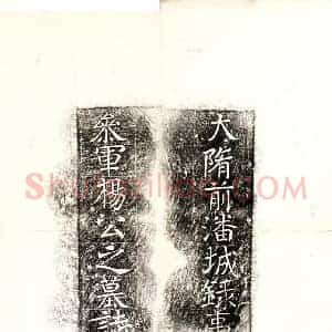 隋代 正书墓志拓片《隋阳居墓志》高清图片欣赏