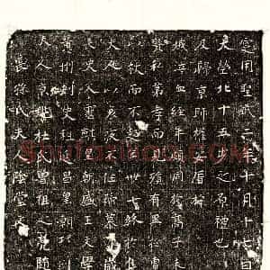 唐代 楷书墓志拓片《唐长孙君妻杜氏墓志》高清图片欣赏