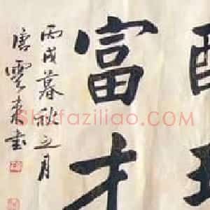 唐云来书法作品欣赏