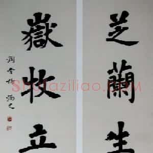 名家书法“芝兰生正气，岳牧立横空”