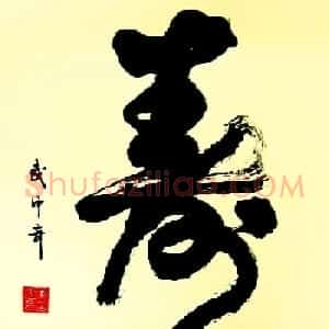 寿字书法作品欣赏武中奇书