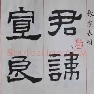 康殷隶书欣赏《大康节临张迁表颂》