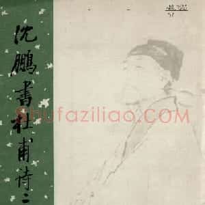 行草书法字帖欣赏《沈鹏书杜甫诗二十三首》