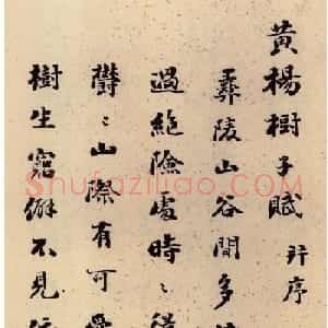 刘墉66岁行草书册页《黄杨树子赋》