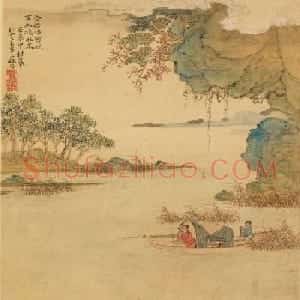 金俊明书法《题八家山水册》