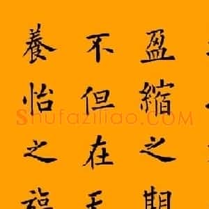 范琛毛笔楷书书法作品9幅