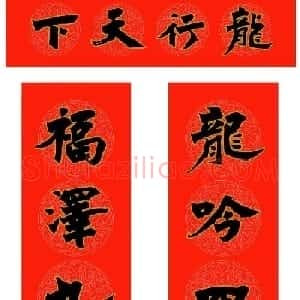 范笑歌三体魏碑龙年春联欣赏