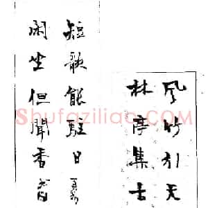 杨再春书法作品五言对联