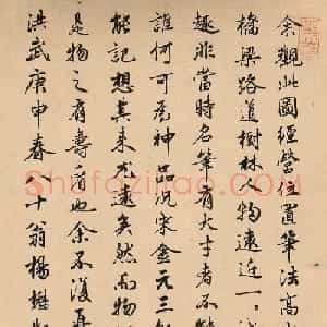 明代杨懋80岁书法观跋