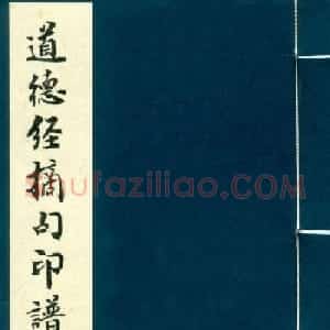 篆刻作品欣赏《道德经摘句印谱》