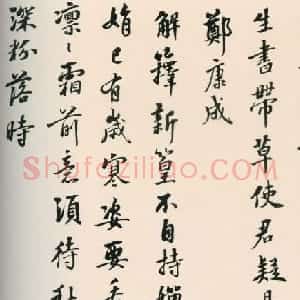 张照行书欣赏《临宋人八书卷》