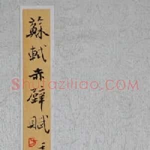 方放书法作品欣赏《苏轼赤壁赋》