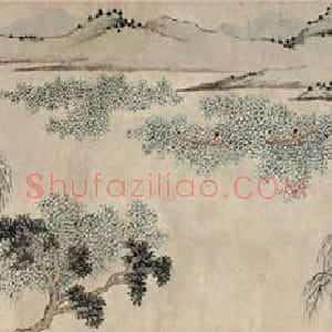 明代沈周采菱图卷