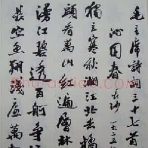 郭沫若书法欣赏《毛主席诗词三十七首》