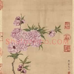 梁诗正书法《乾隆帝题邹一桂花卉》册