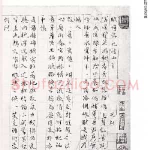 文徵明细楷落花诗十首卷日本二玄社版