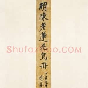 陈洪绶花鸟精品册附谢稚柳唐云书法题跋