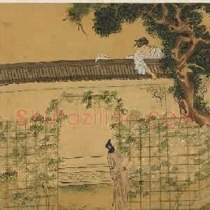 仇英款西厢记图八页美国弗利尔美术馆藏