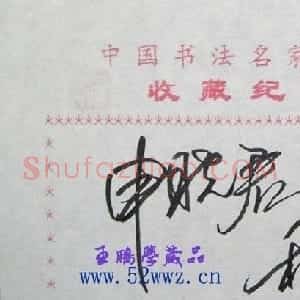 申晓君书法签名欣赏