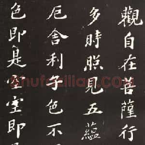 苏轼小楷般若波罗密多心经书法拓片