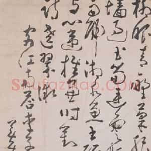 黄慎草书七言诗轴