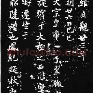 褚遂良楷书欣赏《文皇哀册》拓本
