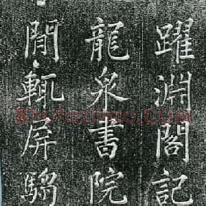 王庭桢楷书《跃渊阁记》拓本