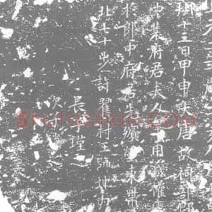 唐代 楷书墓志拓片《大唐故祠部郎中裴府君夫人皇甫氏》高清图片欣赏
