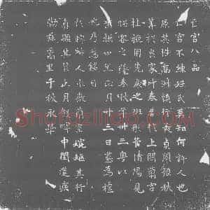 唐代 楷书墓志拓片《大唐故亡宫八品墓志》高清图片欣赏