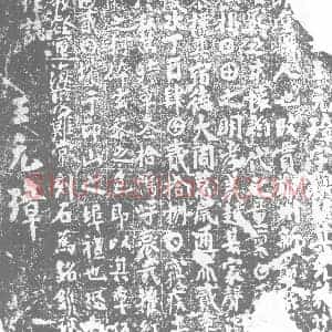 唐代 楷书墓志拓片《□处士王元璋》高清图片欣赏