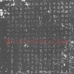 唐代 楷书墓志拓片《唐故定远将军守左武卫将军员外置同正员上柱国内长入供奉张府君墓志》高清图片欣赏