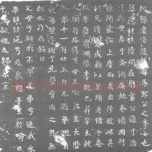 唐代 楷书墓志拓片《阿〓者涪陵□司马郭公之季女也》高清图片欣赏