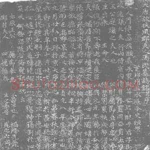 唐代 楷书墓志拓片《大唐故扶风郡夫人冯氏墓志铭》高清图片欣赏
