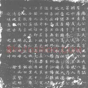 唐代 楷书墓志拓片《唐来公故夫人京兆田氏墓志》高清图片欣赏