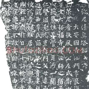 唐代 楷书墓志拓片《沙弥尼清真塔铭》高清图片欣赏