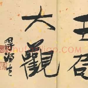 刘一闻书法册页欣赏《玉局大观》